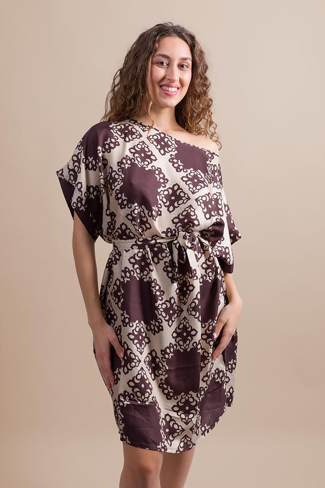 20 seta , 80 viscosa AB6468 MARRONE LUISA MARIA LUGLI